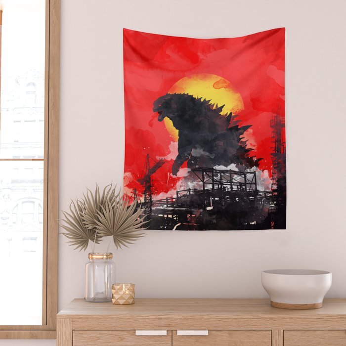 godzilla 5 Wall Tapestry Gallery Image 2