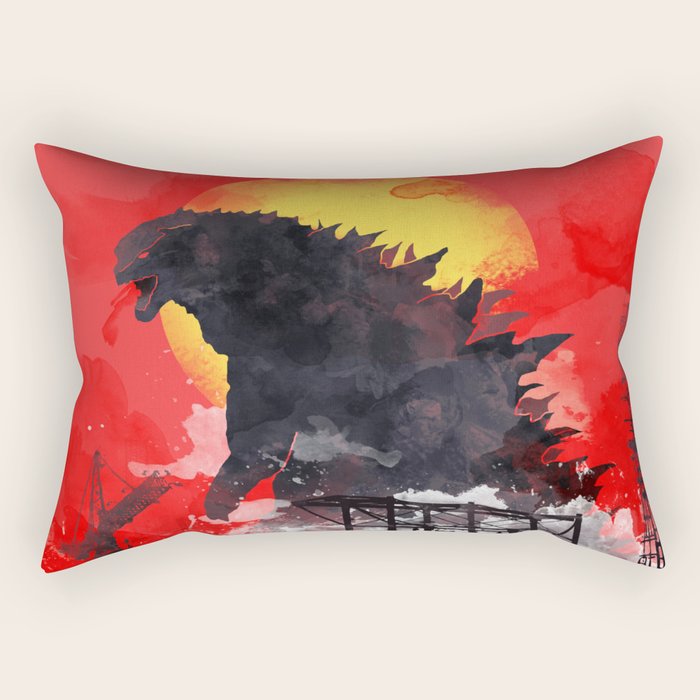 godzilla 5 Rectangular Pillow Gallery Image 1