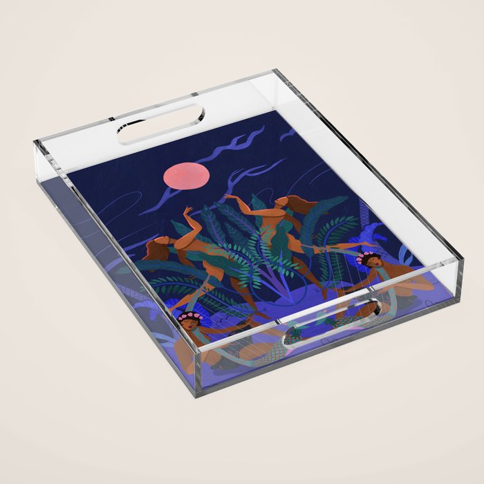 Pink Moon Acrylic Tray Gallery Image 1