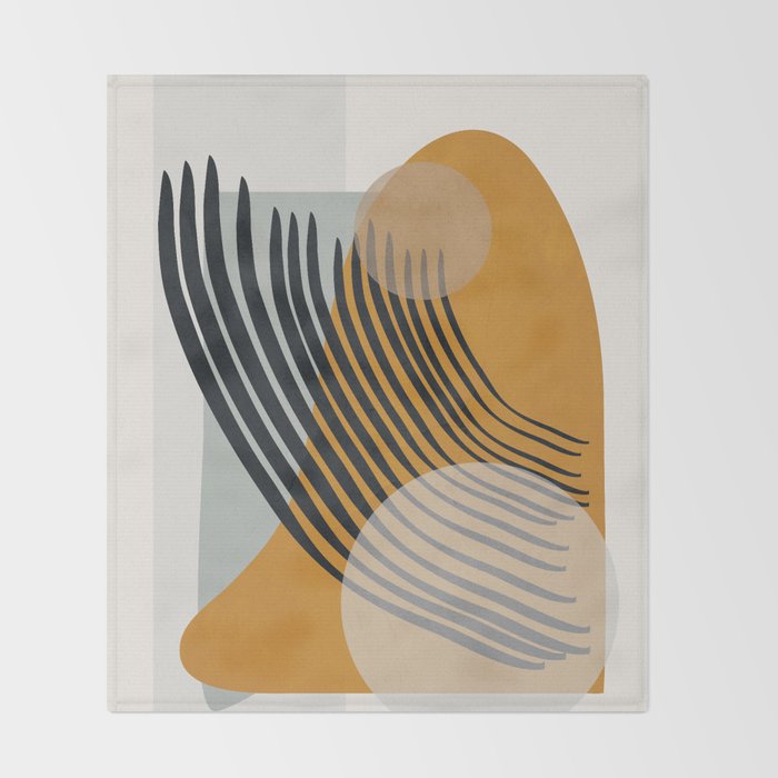 Abstract Shapes 33 Throw Blanket Gallery Image 2