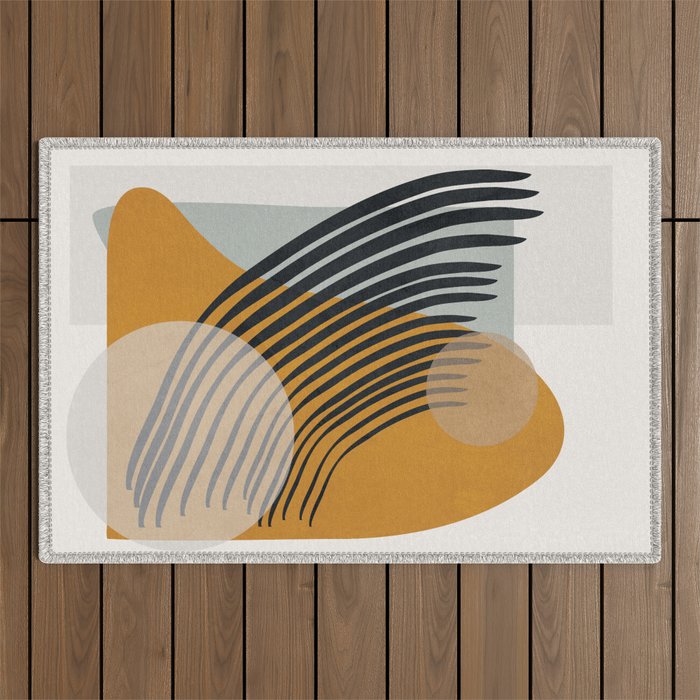 Abstract Shapes 33 Outdoor Rug Gallery Image 1