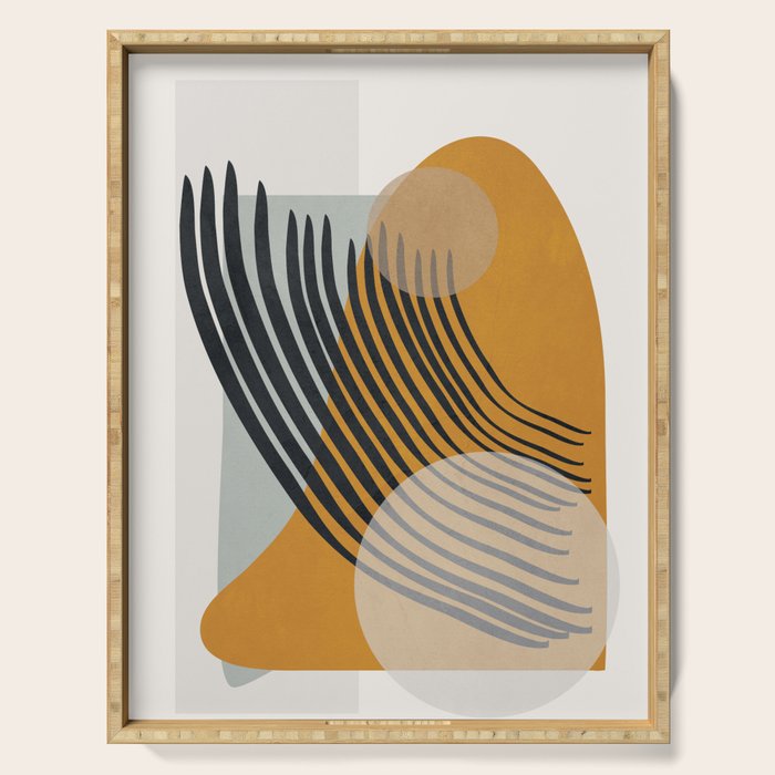 Abstract Shapes 33 Serving Tray Gallery Image 1