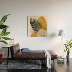 Abstract Shapes 33 Wood Wall Art Gallery Image 2