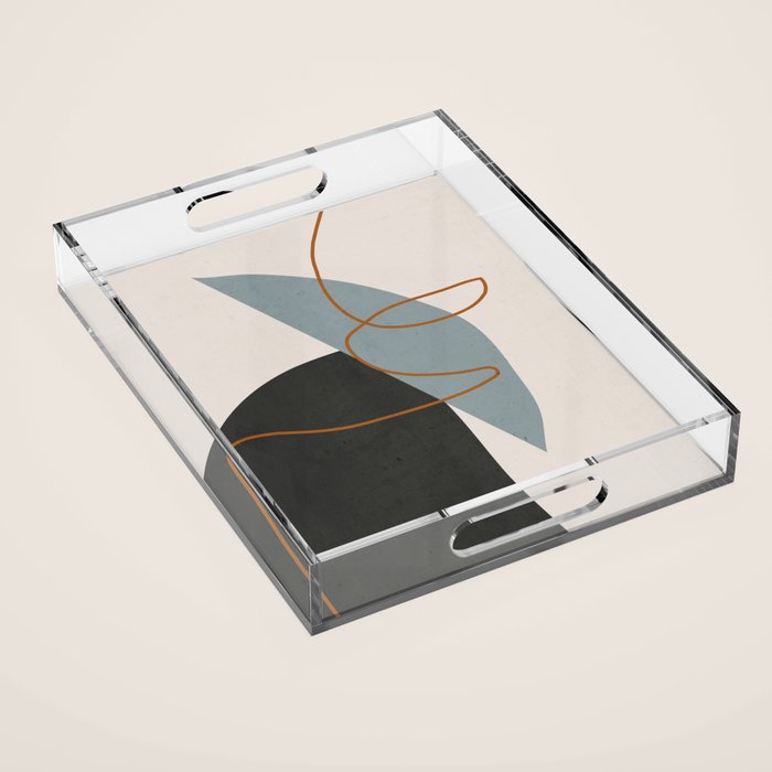 Minimal Abstract Art 3 Acrylic Tray Gallery Image 1