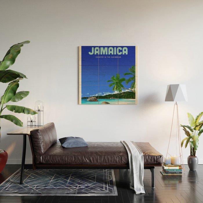 Visit Jamaica Wood Wall Art Gallery Image 2