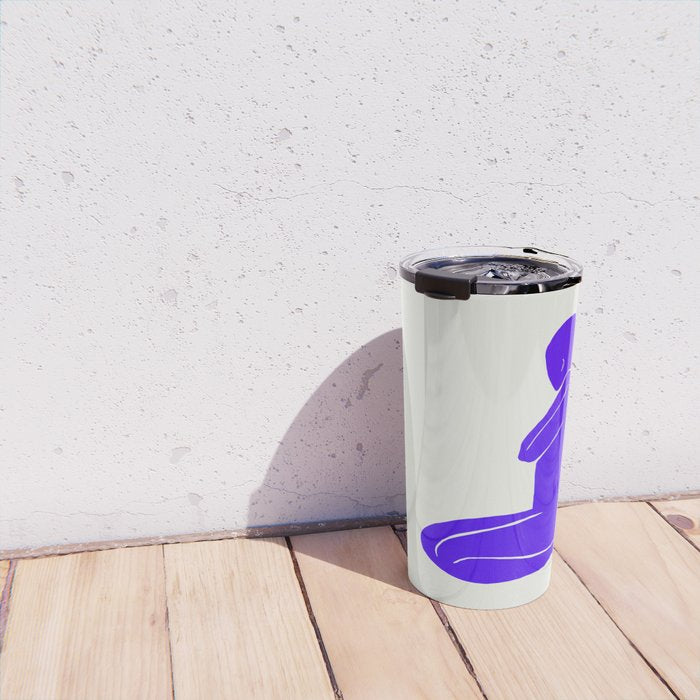 Nude I: Electric Ultramarine Blue Edition Travel Mug Gallery Image 4