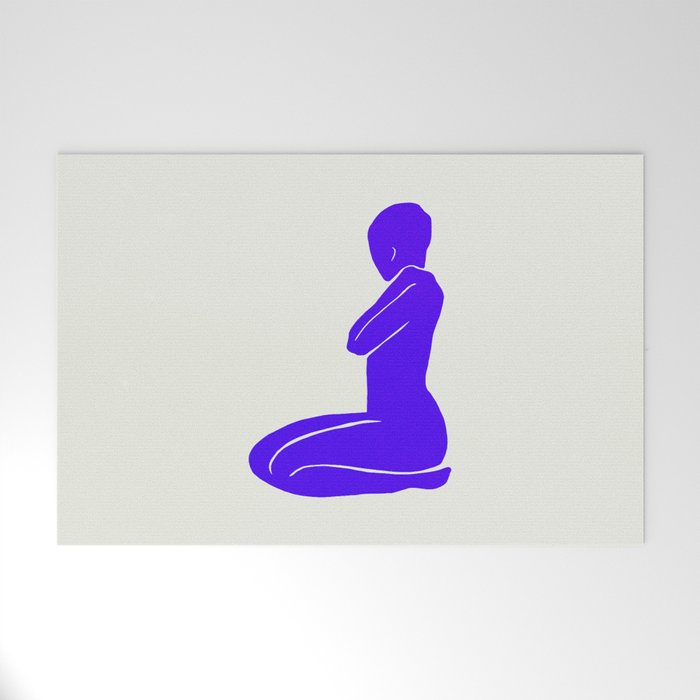 Nude I: Electric Ultramarine Blue Edition Welcome Mat Gallery Image 1