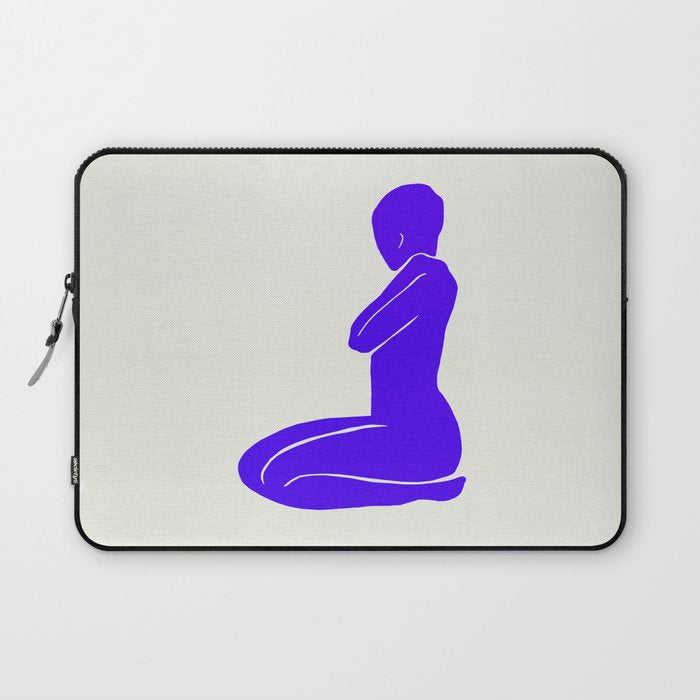 Nude I: Electric Ultramarine Blue Edition Laptop Sleeve Gallery Image 1