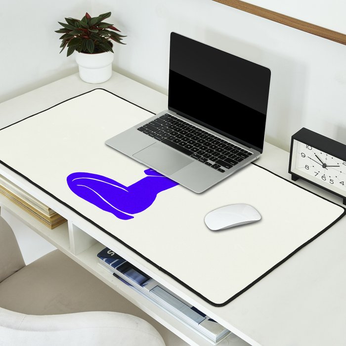 Nude I: Electric Ultramarine Blue Edition Desk Mat Gallery Image 2