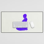 Nude I: Electric Ultramarine Blue Edition Desk Mat Gallery Image 1