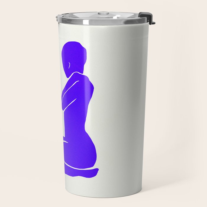 Nude I: Electric Ultramarine Blue Edition Travel Mug Gallery Image 2