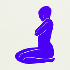 Nude I: Electric Ultramarine Blue Edition Coffee Mug Gallery Image 2