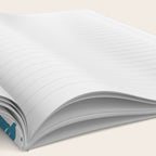 Garden Florals, Yellow, Teal, Gray Notebook Gallery Image 2