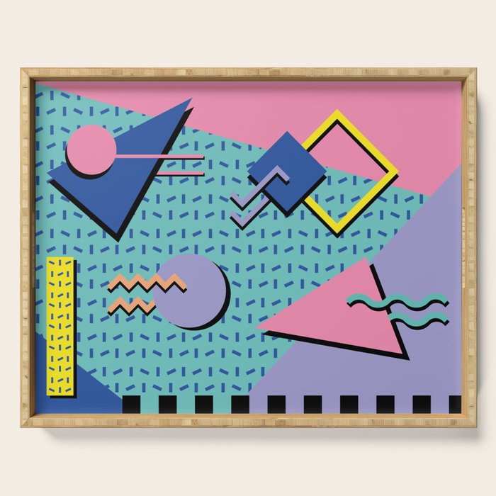 Memphis Pattern 14 - 80s Retro Serving Tray Gallery Image 1