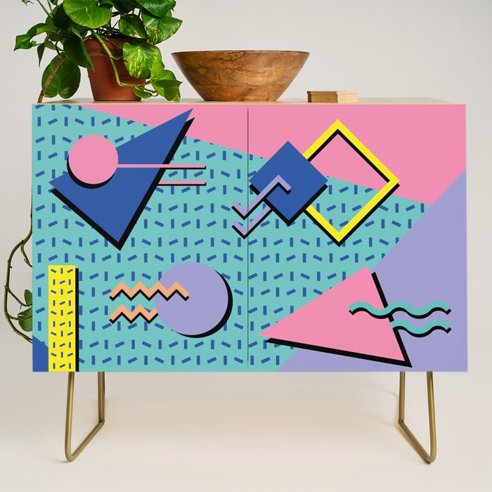 Memphis Pattern 14 - 80s Retro Credenza Gallery Image 1