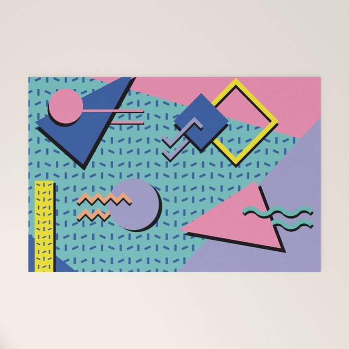 Memphis Pattern 14 - 80s Retro Welcome Mat Gallery Image 1