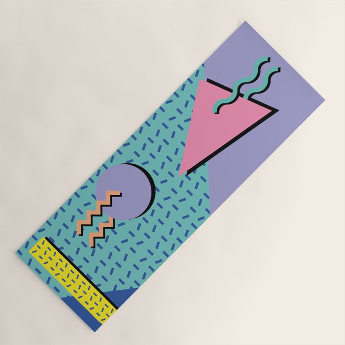 Memphis Pattern 14 - 80s Retro Yoga Mat Gallery Image 1