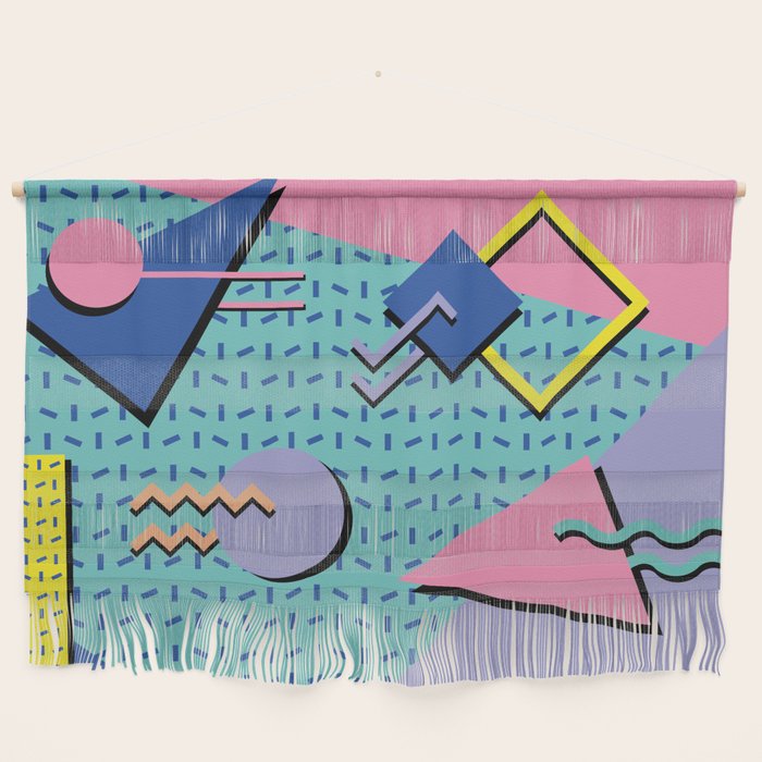 Memphis Pattern 14 - 80s Retro Wall Hanging Gallery Image 1