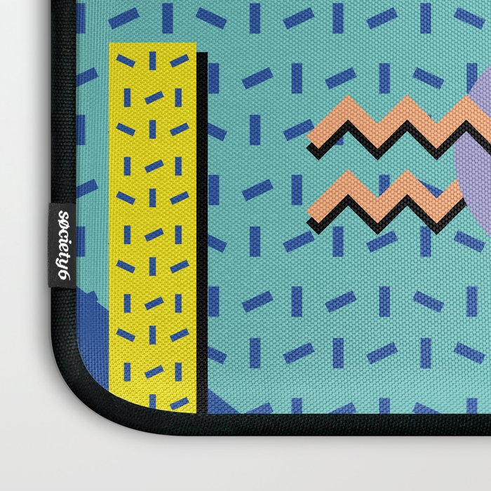 Memphis Pattern 14 - 80s Retro Laptop Sleeve Gallery Image 3
