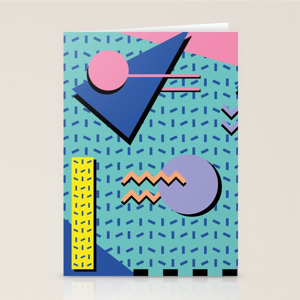 Memphis Pattern 14 - 80s Retro Stationery Card Gallery Image 2