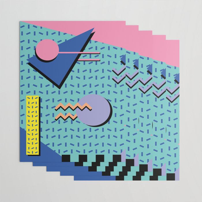 Memphis Pattern 14 - 80s Retro Wrapping Paper Gallery Image 3