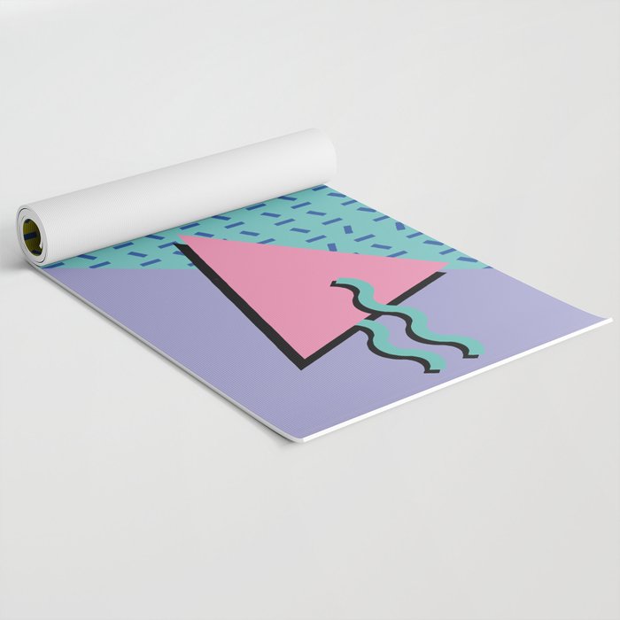 Memphis Pattern 14 - 80s Retro Yoga Mat Gallery Image 2