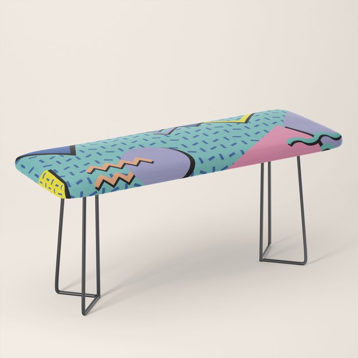 Memphis Pattern 14 - 80s Retro Bench Gallery Image 1