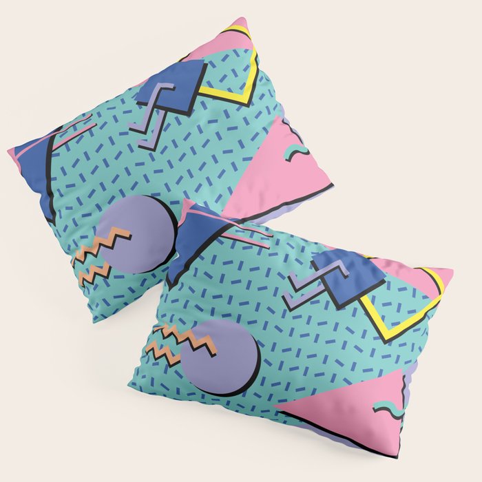 Memphis Pattern 14 - 80s Retro Pillow Sham Gallery Image 3