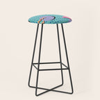 Memphis Pattern 14 - 80s Retro Stool Gallery Image 1