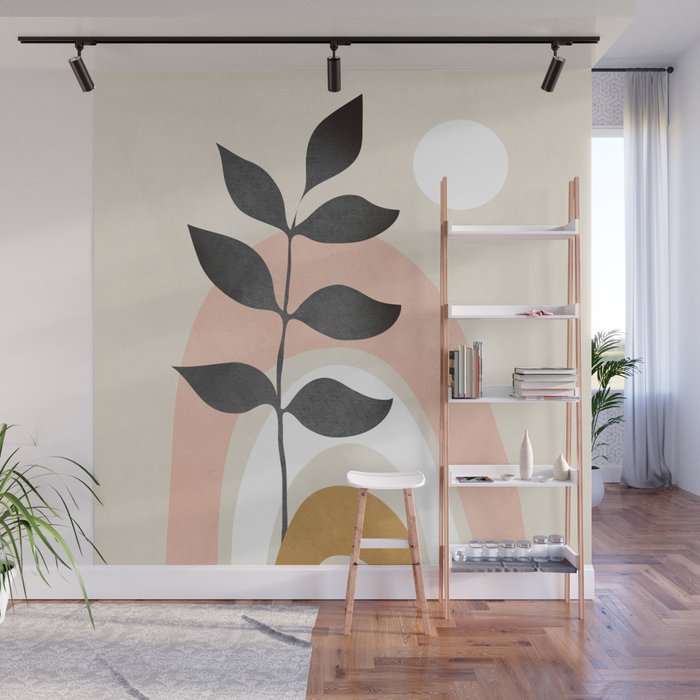 Minimal Abstract Shapes 16 Wall Mural Gallery Image 1