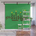Music notes garden Wall Mural Gallery Image 1