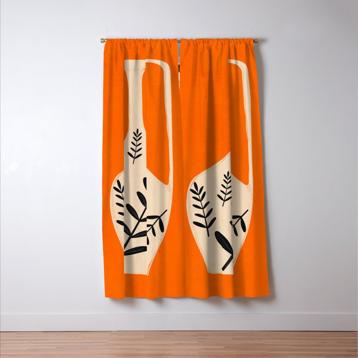 Minimal Abstract Art Vase 24 Window Curtain Gallery Image 3