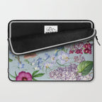 Summer Fruits Botanical Illustration Collage In Blue  Laptop Sleeve Gallery Image 2