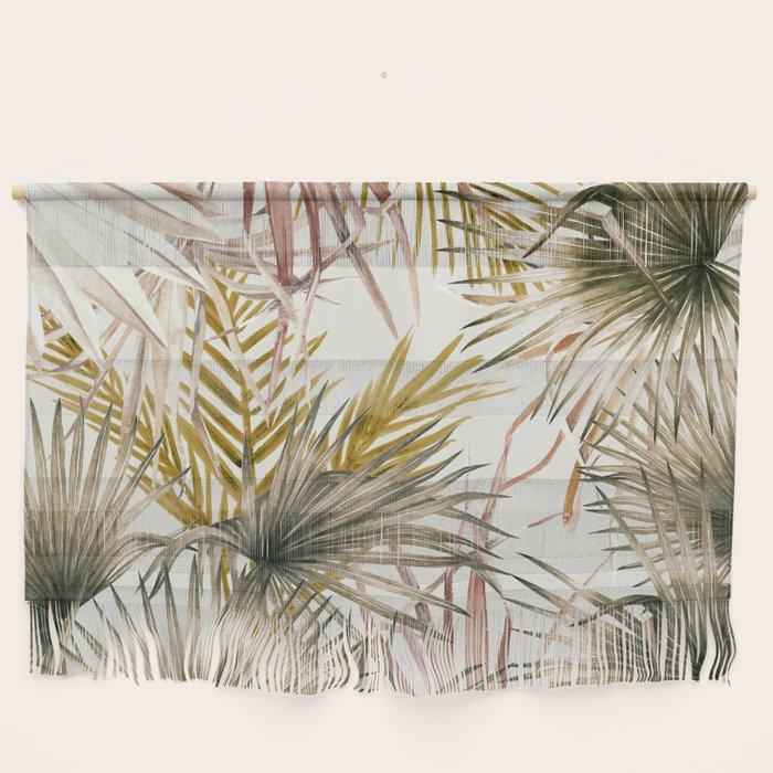 Pink Green leaf II Wall Hanging Gallery Image 1