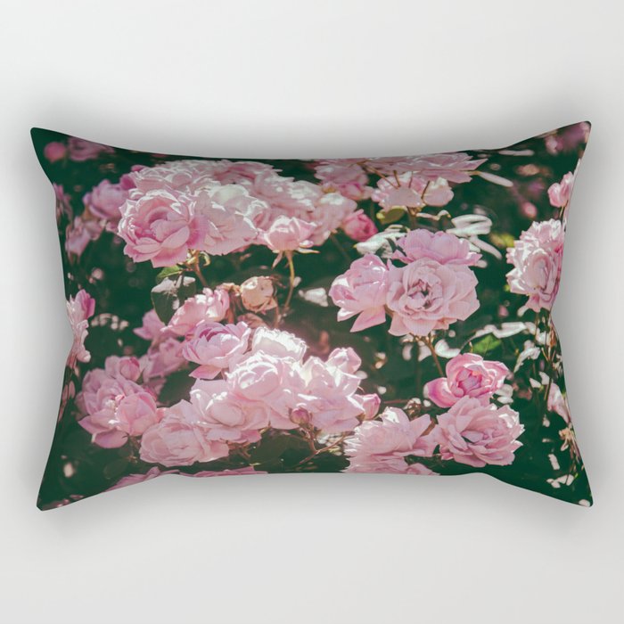 Light Pink Roses Rectangular Pillow Gallery Image 1