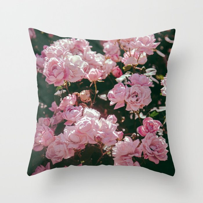 Light Pink Roses Throw Pillow Gallery Image 6