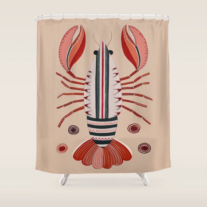 Lobster Shower Curtain Gallery Image 1