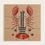 Lobster Wood Wall Art Gallery Image 1