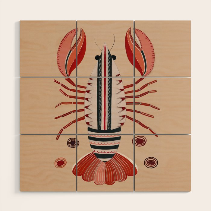 Lobster Wood Wall Art Gallery Image 1