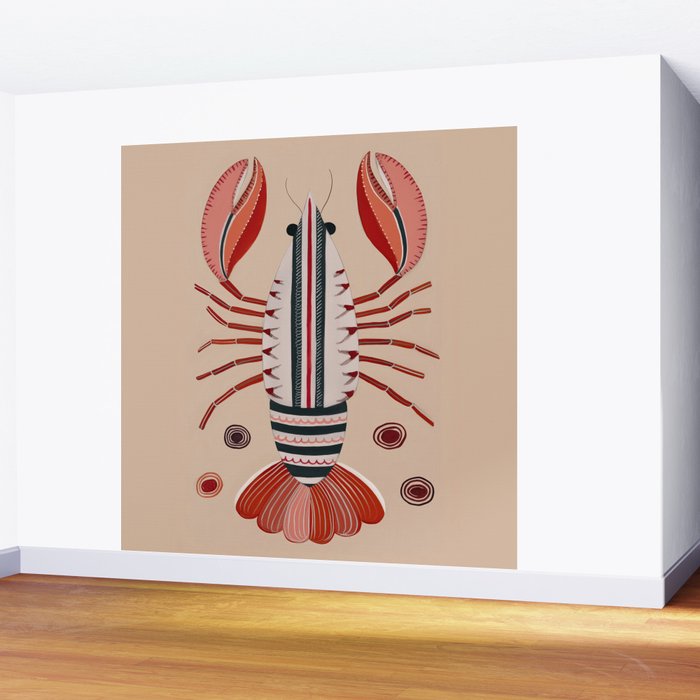 Lobster Wall Mural Gallery Image 2