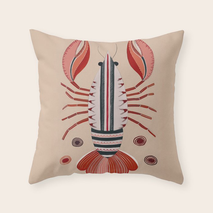 Lobster Throw Pillow Gallery Image 1