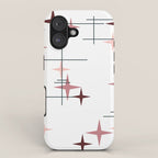 Mid Century Modern Stars (Pink) iPhone Case Gallery Image 1
