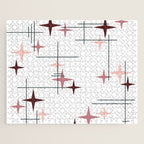 Mid Century Modern Stars (Pink) Jigsaw Puzzle Gallery Image 1