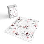 Mid Century Modern Stars (Pink) Jigsaw Puzzle Gallery Image 2