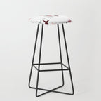 Mid Century Modern Stars (Pink) Stool Gallery Image 1