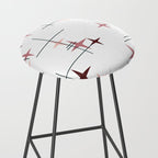 Mid Century Modern Stars (Pink) Stool Gallery Image 2