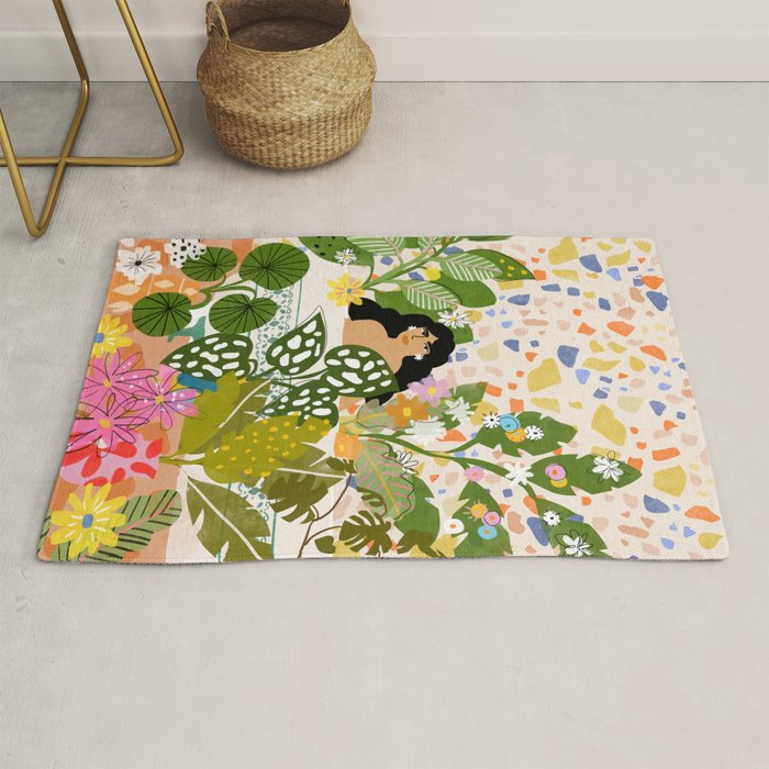 Bathing with Plants Rug Gallery Image 1