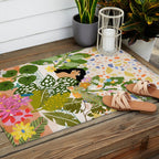 Bathing with Plants Outdoor Rug Gallery Image 2