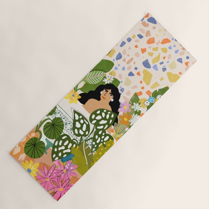 Bathing with Plants Yoga Mat Gallery Image 1