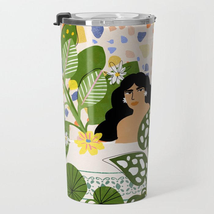 Bathing with Plants Travel Mug Gallery Image 3